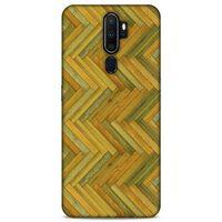 Lopard Oppo A5 2020 Uyumlu Kılıf Wood'X (32) Soft Silikon Kılıf Desenli