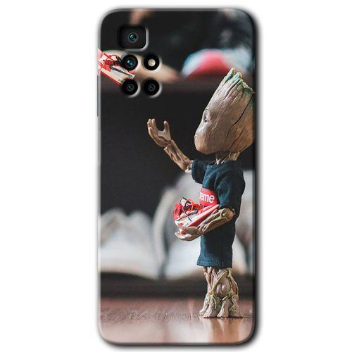 Xiaomi Redmi 10 Kılıf HD Desen Baskılı Arka Kapak + Temperli Cam - I am Groot