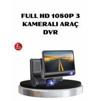 Full Hd Araç Kamerası 3’lü 4.0” Ekranlı Ve Hdr Gece Görüşlü