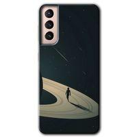 Samsung Galaxy S21 Plus Kılıf HD Desen Baskılı Arka Kapak - Space Planet