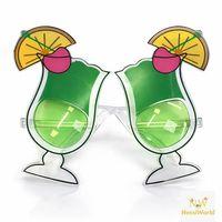 Kokteyl Bardak Parti Gözlüğü Yeşil Renk