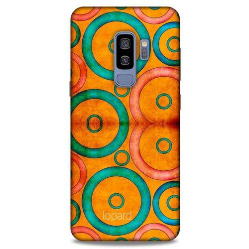 Samsung Galaxy S9 Plus Kılıf Pastel Renkler (39) Liquid Crystal Kılıf Turuncu Yeşil