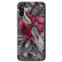 MRCİLETİSİM Xiaomi Mi 9 SE Kılıf Baskılı Kapak - kelebek Ömrü + 5D Tam Kaplayan Cam