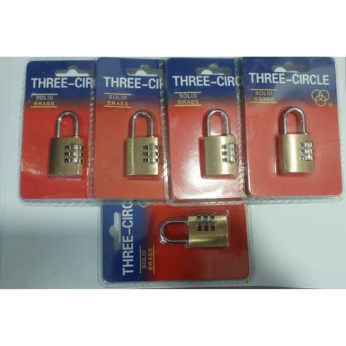Trı Cırcle 25 Mm Şifreli Pirinç Asma Kilit 5 Adet