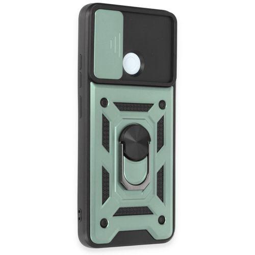 XD Xiaomi Redmi 12C Kılıf Pars Lens Yüzüklü Silikon - Yeşil