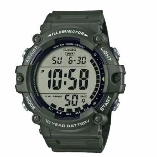 Casio AE-1500WHX-3AVDF Quartz Silikon Yeşil 10 ATM 51 mm Erkek Kol Saati