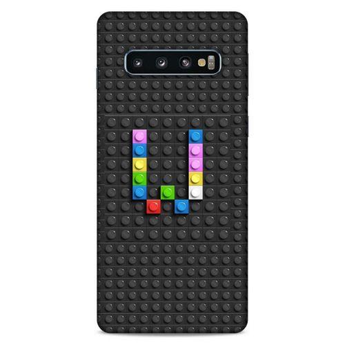 Lopard Samsung Galaxy S10 Uyumlu Kılıf BloX (39) Liquid Crystal Kılıf W Harfi