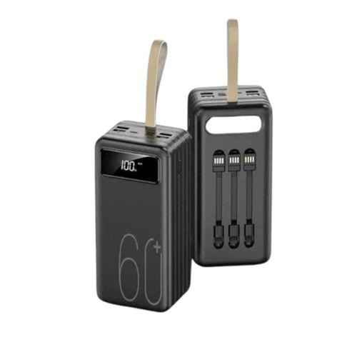 Hızlı Şarj 4 Çıkışlı Powerbank 60.000 Mah Taşınabilir Dijital Göstergeli