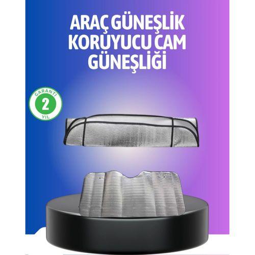 Metalize Reflektör Yüzeyli Uv Koruyucu Araç Güneşliği – Serin Ve Güvenli Sürüşler İçin