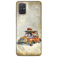Retro (36) Desen Glitter Kılıf Renkli Samsung Galaxy A71 Kılıf
