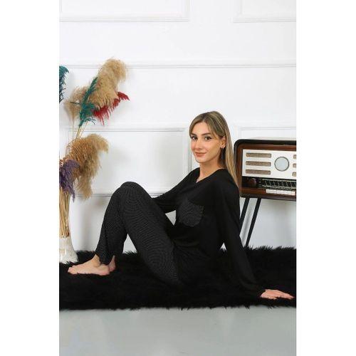 Kadın Uzun Kol Penye Pijama Takım