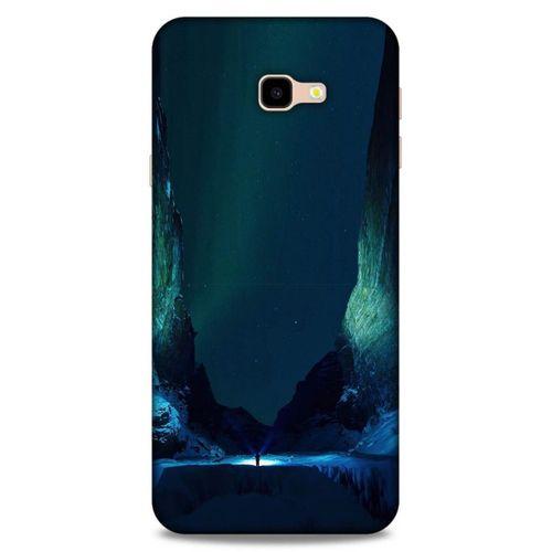 Lopard Samsung Galaxy J4 Plus Uyumlu Kılıf Gece'S (13) Silikon Kap Yeşil