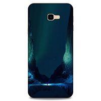 Lopard Samsung Galaxy J4 Plus Uyumlu Kılıf Gece'S (13) Silikon Kap Yeşil