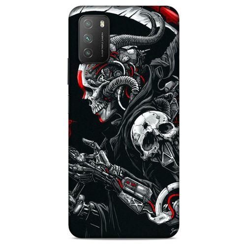 Xiaomi Poco M3 Uyumlu Kılıf Motorsiklet (23) Ultra Koruma Kılıfı Kurukafa