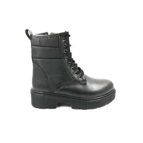 PUNTO 238004 Siyah Bağcıklı Fermuarlı Kadın Bot