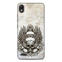 Lopard LG K20 2019 Uyumlu Kılıf Tattoo's (6) Silikon Kılıf Siyah Gri