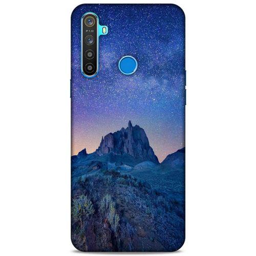 Lopard Oppo Realme 5i Uyumlu Kılıf Gece'S (40) Fit Silikon Kılıf Mavi Gece