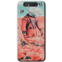 Potkal Hediye Fabrikası Samsung Galaxy A80 Kılıf HD Desen Baskılı Arka Kapak - Uzay Bahçesi