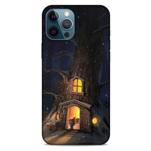 Apple iPhone 12 Pro Max Kılıf Snowix (47) Crystal Flex Kılıf Sarı Kahve
