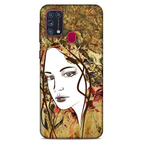 Lopard Samsung Galaxy M31 Uyumlu Kılıf Sürreal Yüzler ♀ (28) Arka Kapak Desenli