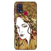 Lopard Samsung Galaxy M31 Uyumlu Kılıf Sürreal Yüzler ♀ (28) Arka Kapak Desenli