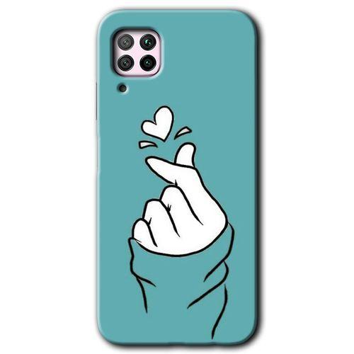 Huawei P40 Lite Kılıf Baskılı Kapak - Mutluluk +Tam Kaplayan Mat Seramik