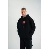 POLIZEI Premium Kalite Unisex Kapşonlu Dijital Patchli SweatShirt - Siyah