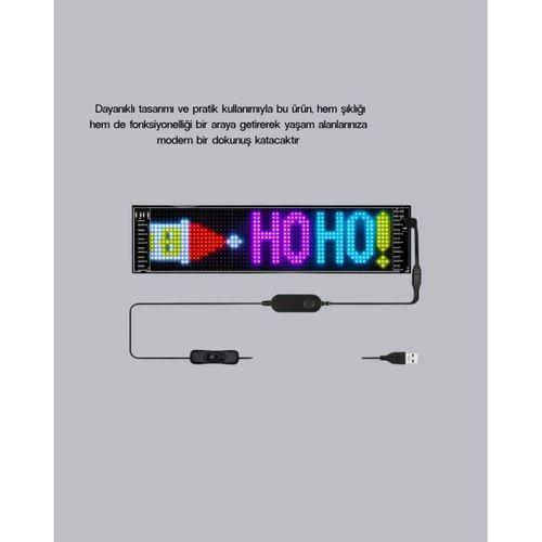 Rgb Led Panel – Mobil Uyumlu, Yazı Ve Gıf Destekli, Usb Bağlantılı Dekoratif Ekran