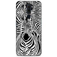 Animax Zebra Silüet Oppo A5 2020 Kılıf Desenli Silikon