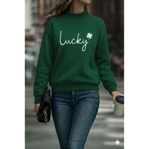 Kadın Uzun Kollu Bisiklet Yaka Viskon Iki Iplik Bluz