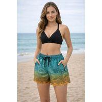 Deniz Şortu Fermuarlı Cepli File Astarlı Hızlı Kuruyan Premium - Çok Renkli