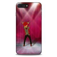 Apple Iphone 8 Plus Kılıf FunnyMaX (27) Tasarımlı Kılıf Fuşya