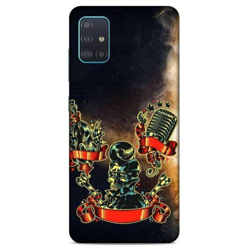 Lopard Samsung Galaxy A51 Uyumlu Kılıf Tattoo's (16) Kalın Kılıf Karışık