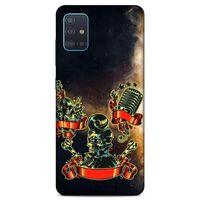 Lopard Samsung Galaxy A51 Uyumlu Kılıf Tattoo's (16) Kalın Kılıf Karışık