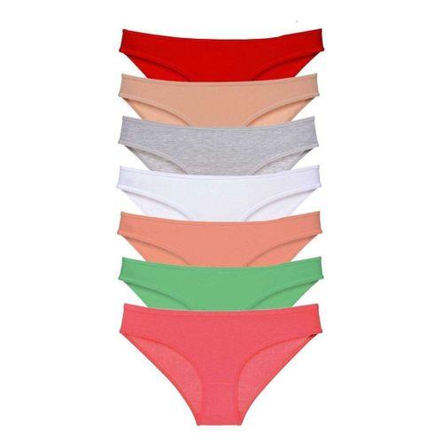 7 Adet Süper Eko Set Likralı Kadın Slip Külot Set 8