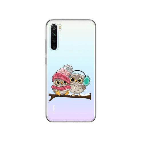 Bereli Baykuşlar Tasarımlı Redmi Note 8 Şeffaf Telefon Kılıfı