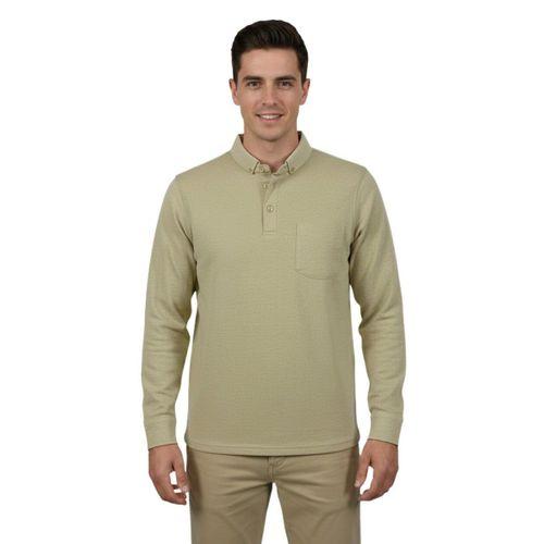 Erkek Gömlek Yaka Jakarlı Cepli Regular Fit Sweatshirt BGL-ST04957