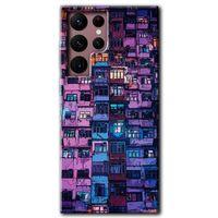 Galaxy S22 Ultra Kılıf HD Desen Baskılı Arka Kapak - Şehir Görünümü