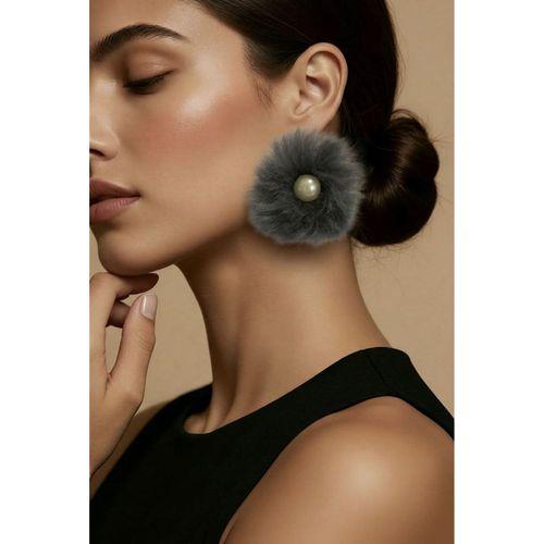 Monalisa Home İncili Peluş Figürlü Küpe
