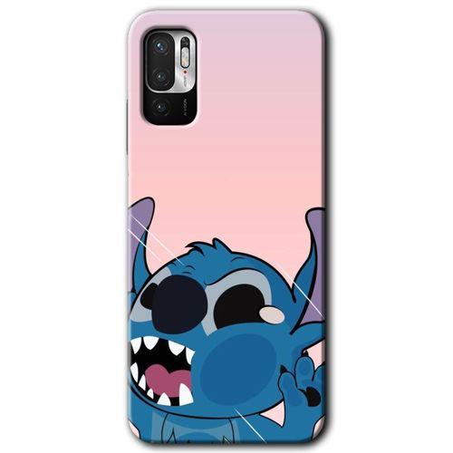 Potkal Hediye Fabrikası Xiaomi Redmi Note 10 5G Kılıf HD Desen Baskılı Arka Kapak - Stitch