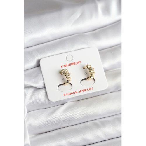 14K Gold Renk Kaplama CM Kadın Küpe