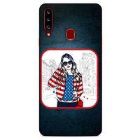 Sokak Modası 87 Samsung Galaxy A20s Kılıf Desenli Silikon