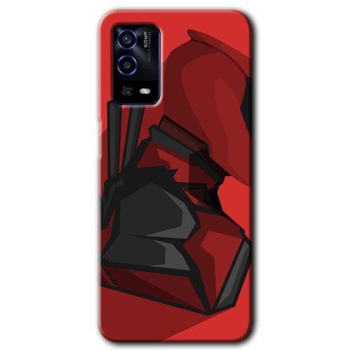 Oppo A55 Kılıf HD Desen Baskılı Arka Kapak - DeadPool + Kırılmaz Cam