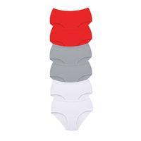 6 Adet Tutku Kadın Yüksek Bel Bato Kalın Lastik Külot S19