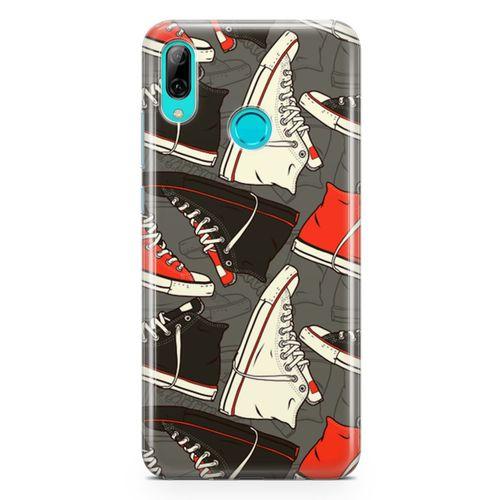 Huawei P Smart 2019 Kılıf Spor Ayakkabılar Arka Kapak Koruma Desenli Full Koruyucu