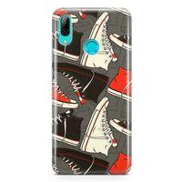 Huawei P Smart 2019 Kılıf Spor Ayakkabılar Arka Kapak Koruma Desenli Full Koruyucu