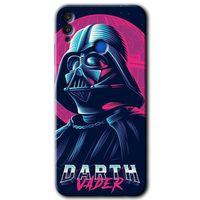 MRCİLETİSİM Honor 8x Kılıf HD Desen Baskılı Arka Kapak + Temperli Cam - Darth Vader
