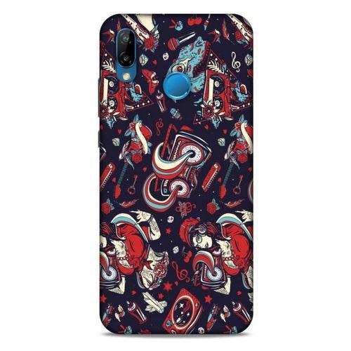 Retro (6) Desen Silikon Kılıf Renkli Huawei P20 Lite Kılıf