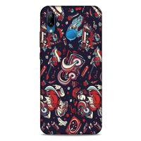 Retro (6) Desen Silikon Kılıf Renkli Huawei P20 Lite Kılıf