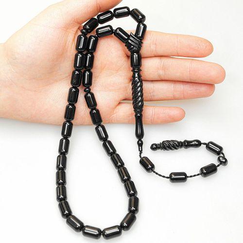 Oltu Taşı Burgu Oyma İmame İşleme Sade Tespih